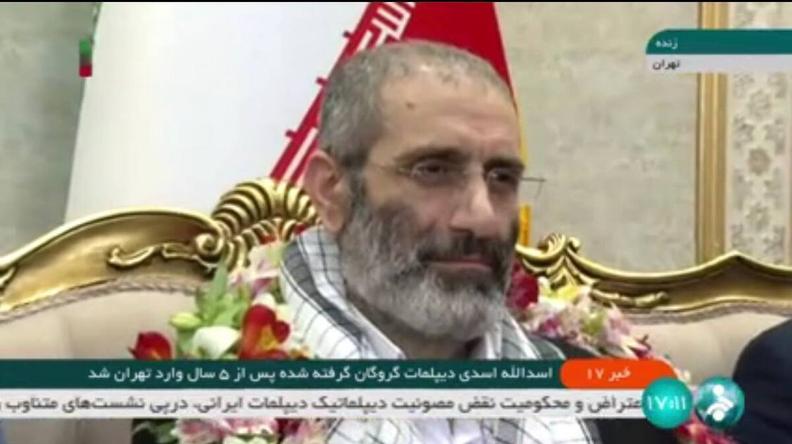 اسد‌الله اسدی به کشور بازگشت