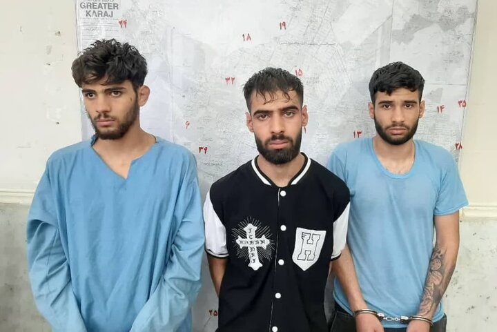 انتشار تصاویر ۳ متهم سرقت مقرون به آزار در کرج با دستور قضایی