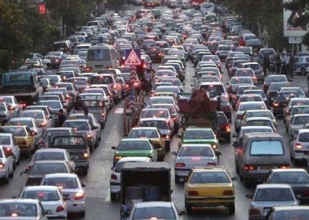 ترافیک سنگین در آزادراه کرج – تهران