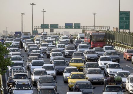 ترافیک نیمه سنگین در آزادراه کرج – تهران