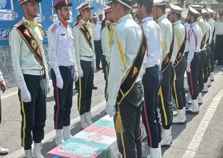 تشییع پیکر شهدای پلیس راه خاش در ستاد مرکزی پلیس راهور