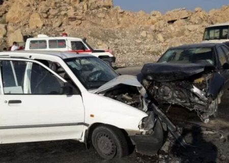 ۱۶ مصدوم در حوادث رانندگی