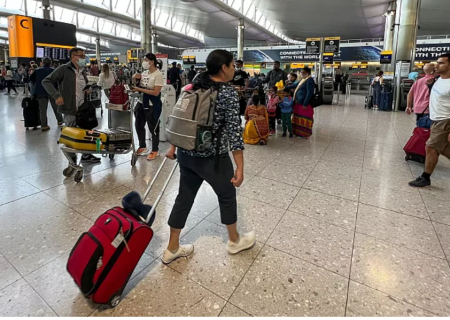 هرج و مرج در فرودگاه لندن