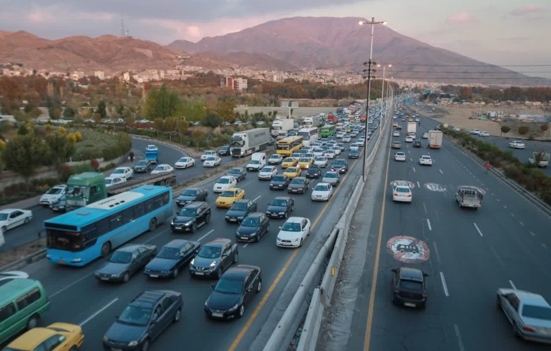 ترافیک سنگین در آزاد راه های البرز