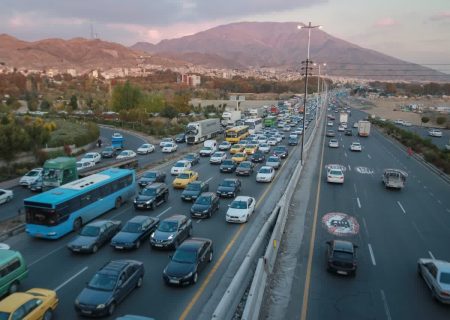 ترافیک سنگین در آزاد راه های البرز