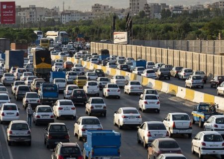 ترافیک سنگین آزادراه البرز امروز ۱۹ آذر