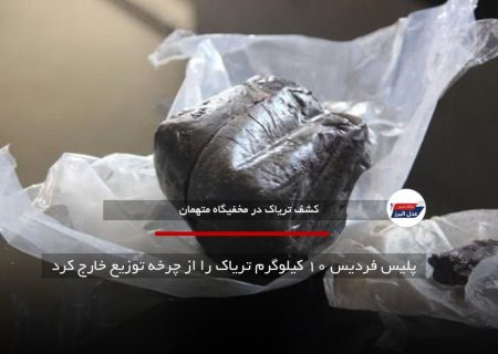 پلیس فردیس ۱۰ کیلوگرم تریاک را از چرخه توزیع خارج کرد