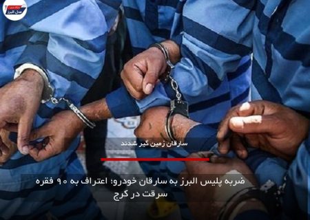 ضربه پلیس البرز به سارقان خودرو؛ اعتراف به ۹۰ فقره سرقت در کرج