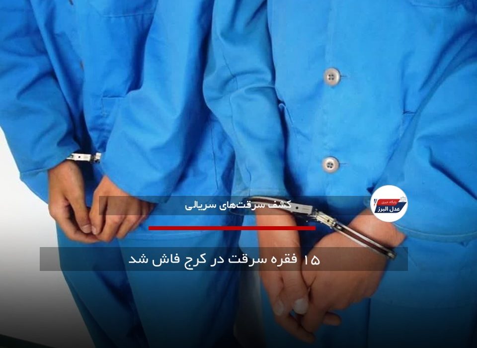 ۱۵ فقره سرقت در کرج فاش شد