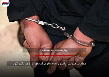 عملیات ضربتی پلیس، سه سارق کیانمهر را زمین‌گیر کرد
