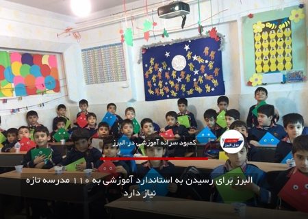البرز برای رسیدن به استاندارد آموزشی به ۱۱۰ مدرسه تازه نیاز دارد