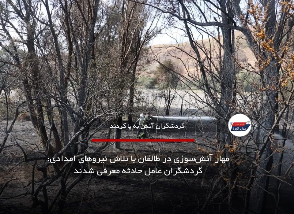 مهار آتش‌سوزی در طالقان با تلاش نیروهای امدادی؛ گردشگران عامل حادثه معرفی شدند