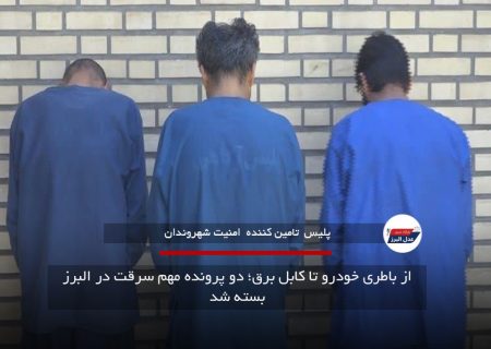 از باطری خودرو تا کابل برق؛ دو پرونده مهم سرقت در البرز بسته شد