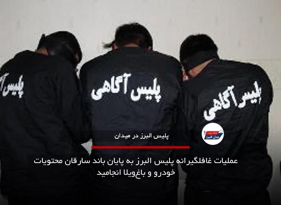 عملیات غافلگیرانه پلیس البرز به پایان باند سارقان محتویات خودرو و باغ‌ویلا انجامید