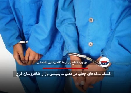 کشف سکه‌های جعلی در عملیات پلیسی بازار طلافروشان کرج