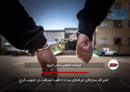 اعتراف سارقان حرفه‌ای به ۶۸ فقره سرقت در جنوب کرج