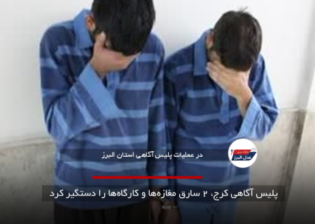پلیس آگاهی کرج، ۲ سارق مغازه‌ها و کارگاه‌ها را دستگیر کرد