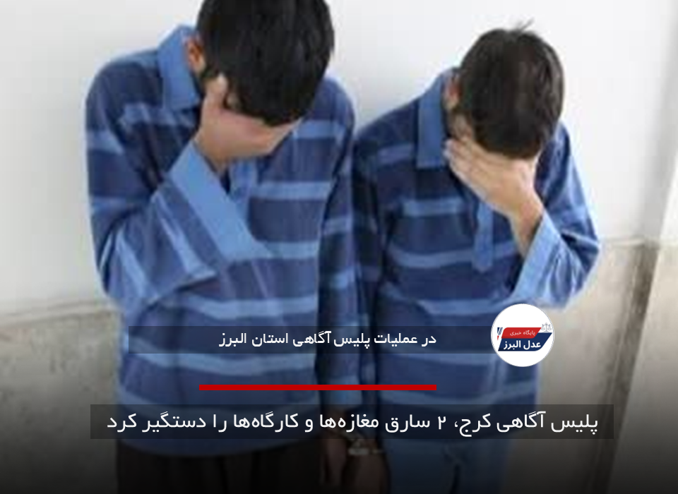 پلیس آگاهی کرج، ۲ سارق مغازه‌ها و کارگاه‌ها را دستگیر کرد