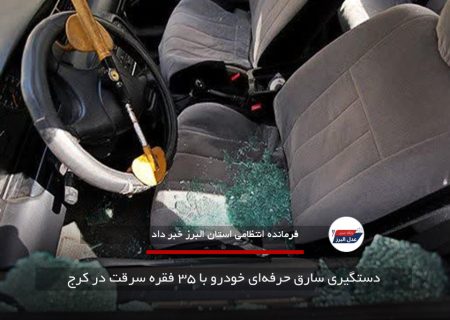 دستگیری سارق حرفه‌ای خودرو با ۳۵ فقره سرقت در کرج