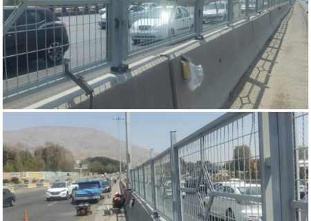 حفاظ میانی روی نیوجرسی‌های آزادراه تهران–کرج نصب می‌شود