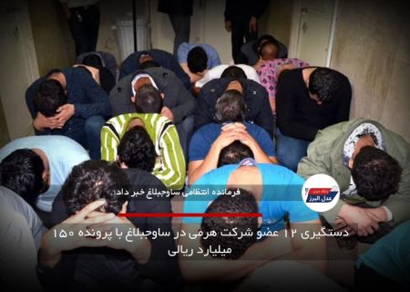 دستگیری ۱۲ عضو شرکت هرمی در ساوجبلاغ با پرونده ۱۵۰ میلیارد ریالی